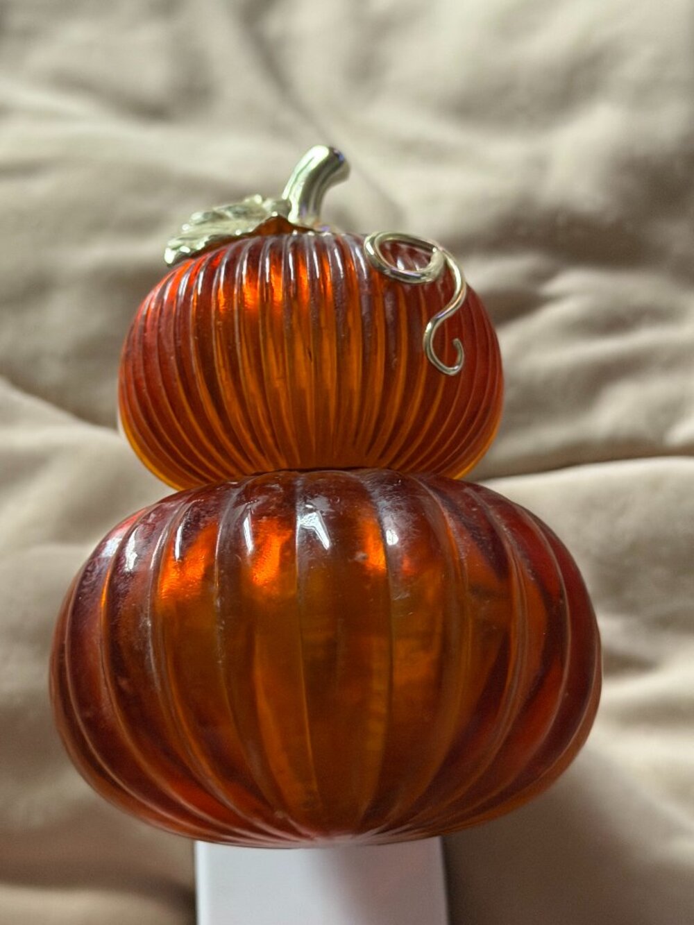 Bath and Body Works Fluted Stacked Pumpkin Nightlight Wallflower Plug